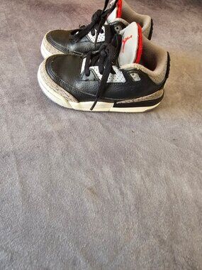 Baby Jordan Black and Gray  Size 8C